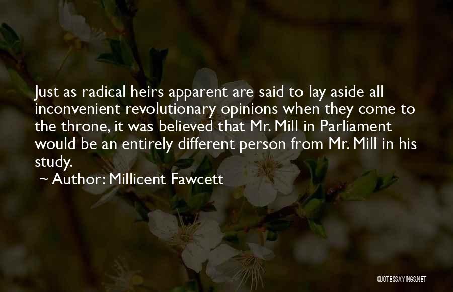 Inconvenient Quotes By Millicent Fawcett