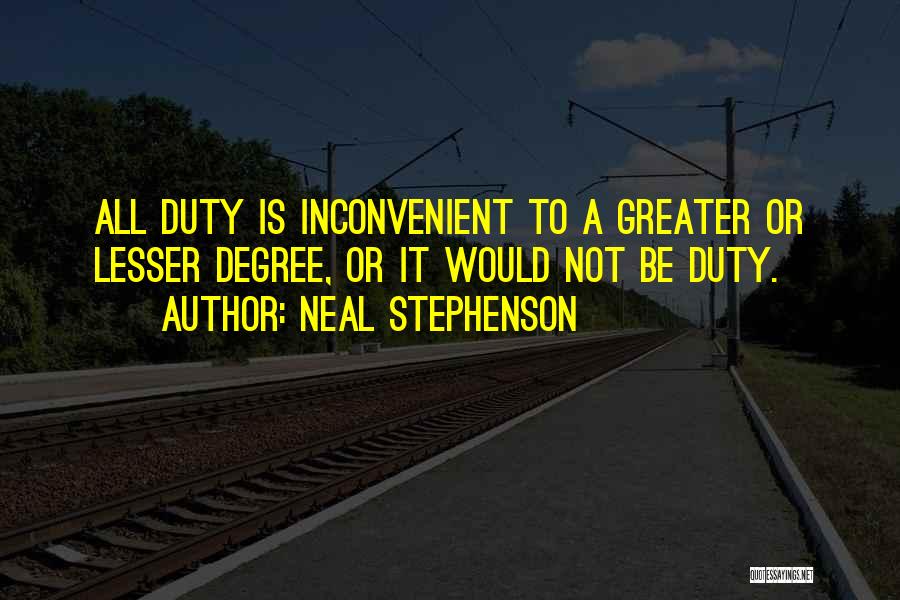 Inconvenient Quotes By Neal Stephenson