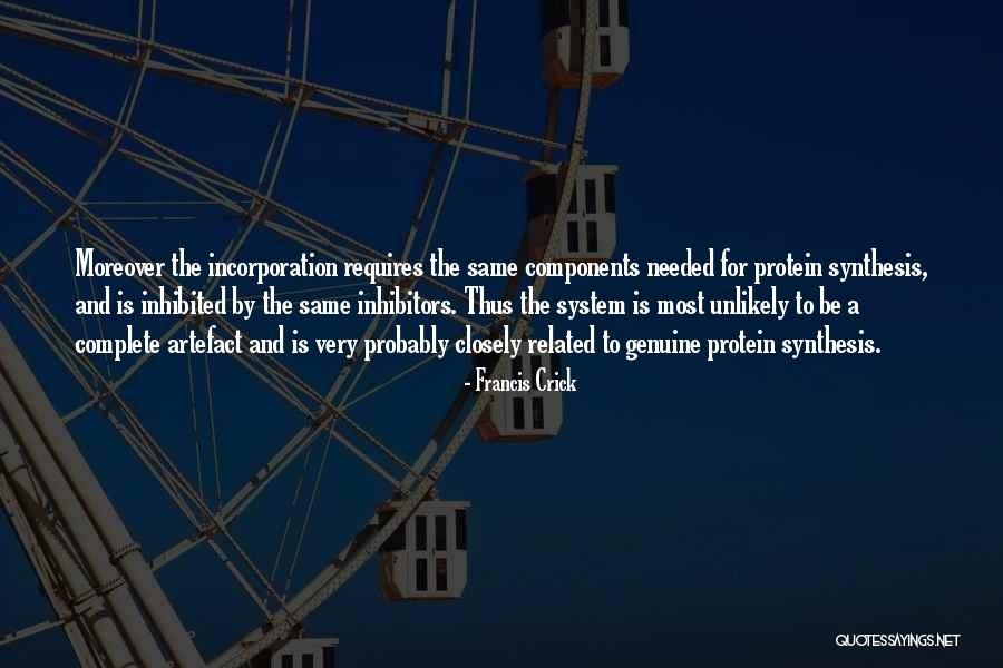 Incorporation Quotes By Francis Crick Incorporation Quotes By Francis Crick