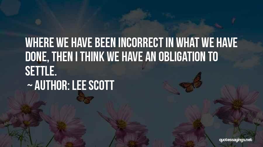 Incorrect Got Quotes By Lee Scott