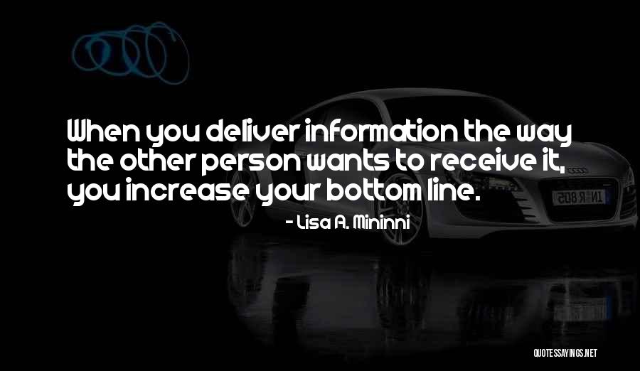 Increase Business Quotes By Lisa A. Mininni