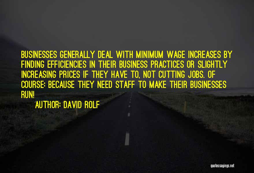 Increasing Business Quotes By David Rolf