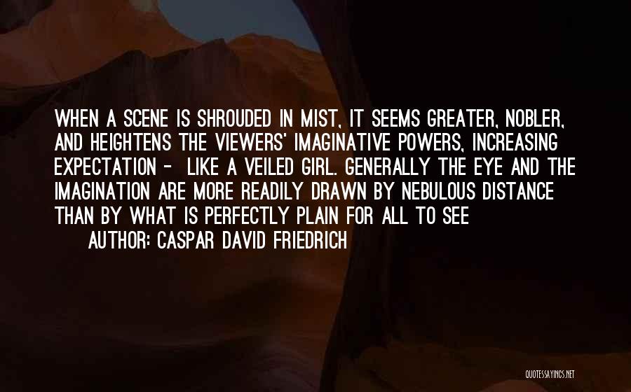 Increasing Distance Quotes By Caspar David Friedrich