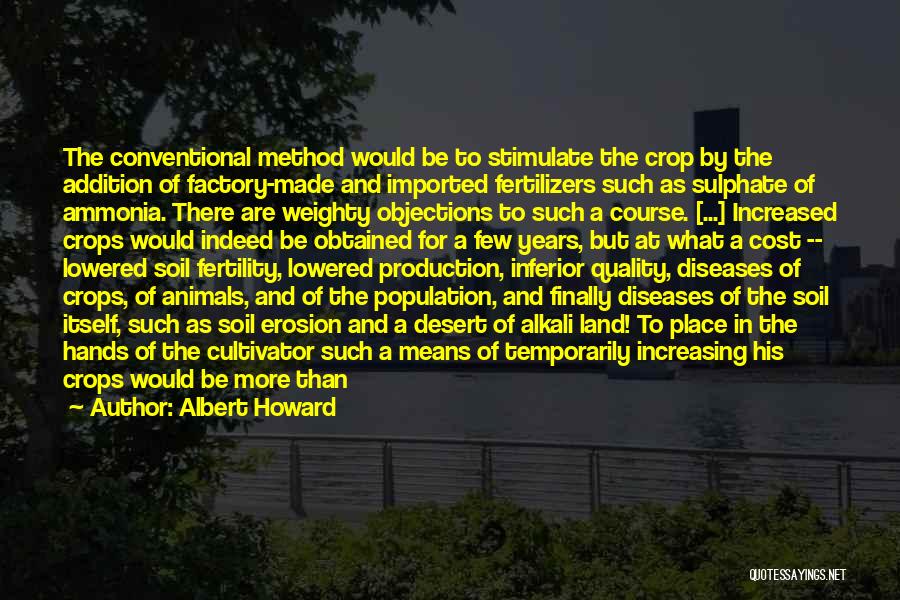 Increasing Population Quotes By Albert Howard