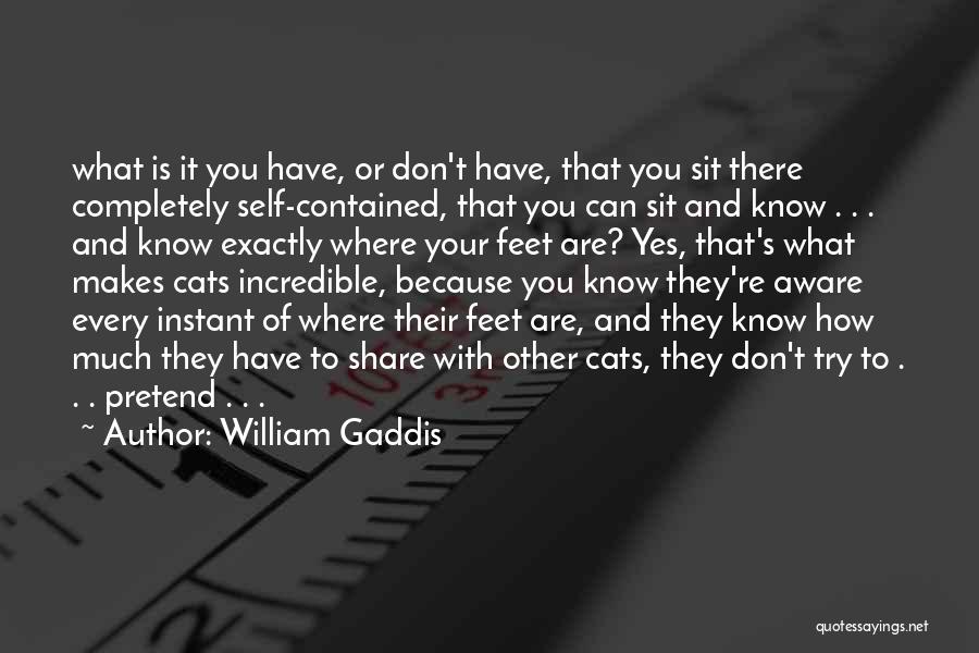 Incredible Quotes By William Gaddis