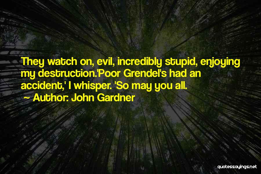 Incredibly Stupid Quotes By John Gardner