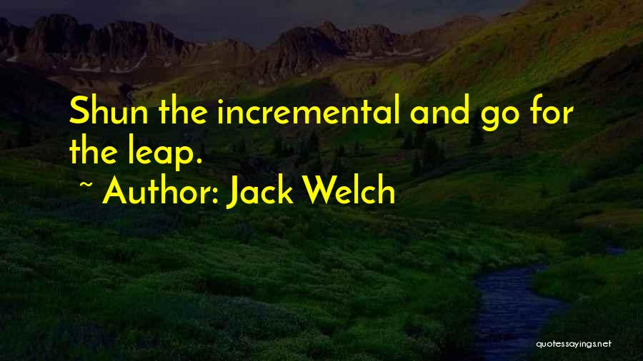 Incremental Quotes By Jack Welch