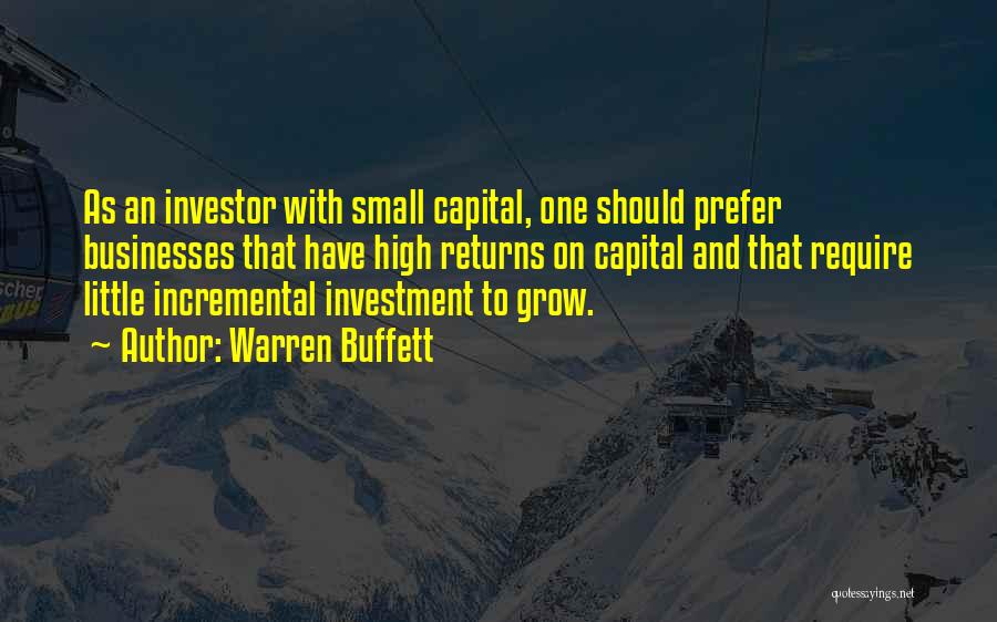 Incremental Quotes By Warren Buffett