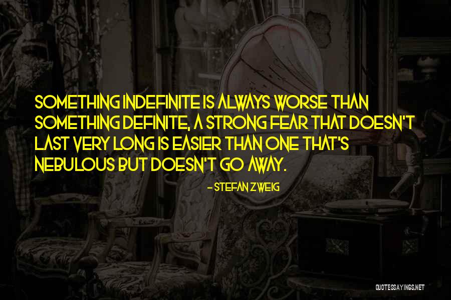 Indefinite Quotes By Stefan Zweig