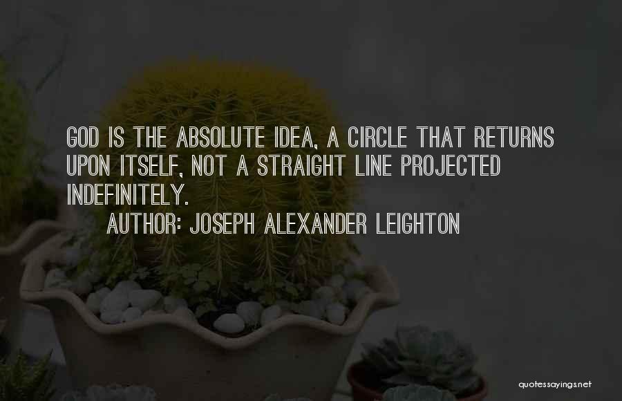 Indefinitely Quotes By Joseph Alexander Leighton