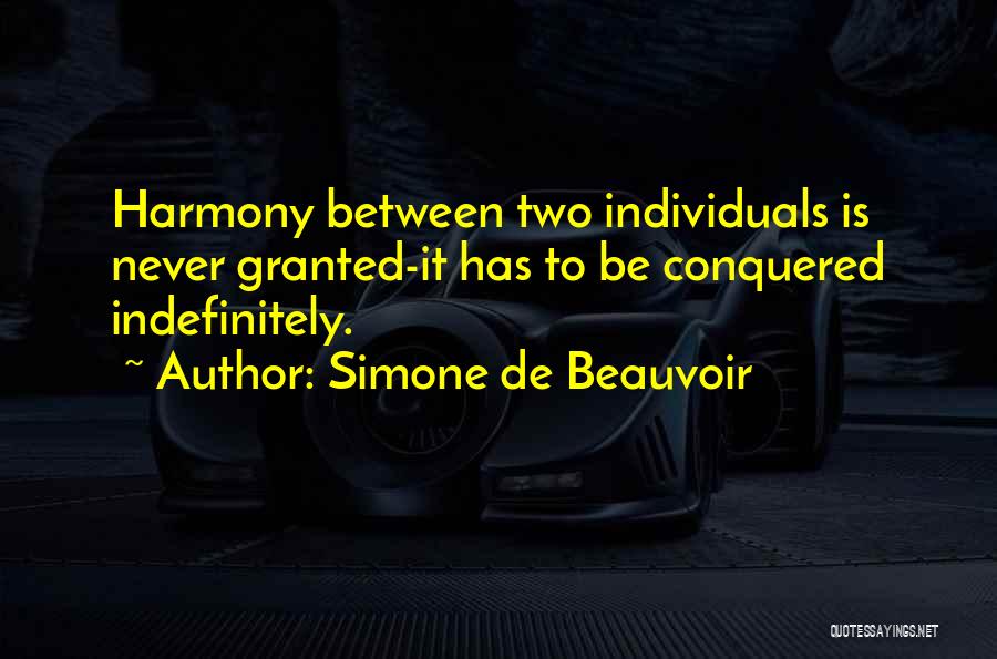 Indefinitely Quotes By Simone De Beauvoir