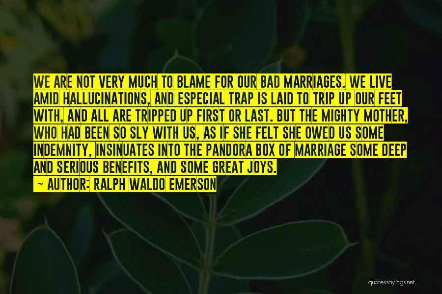 Indemnity Quotes By Ralph Waldo Emerson