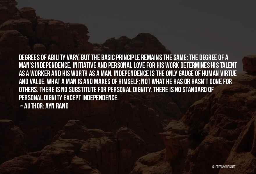 Independence And Love Quotes By Ayn Rand