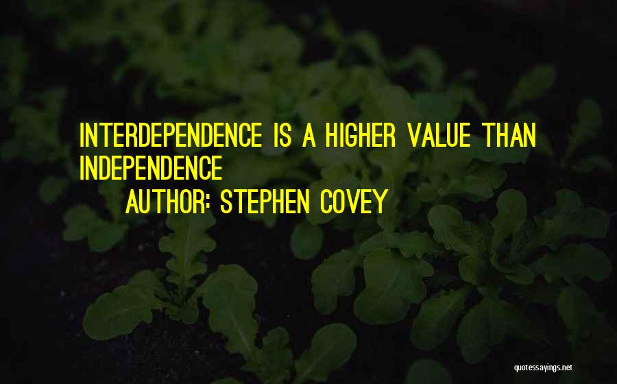 Independence Is Happiness Quotes By Stephen Covey