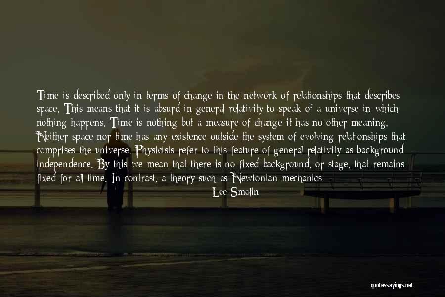 Independence Theory Quotes By Lee Smolin Independence Theory Quotes By Lee Smolin
