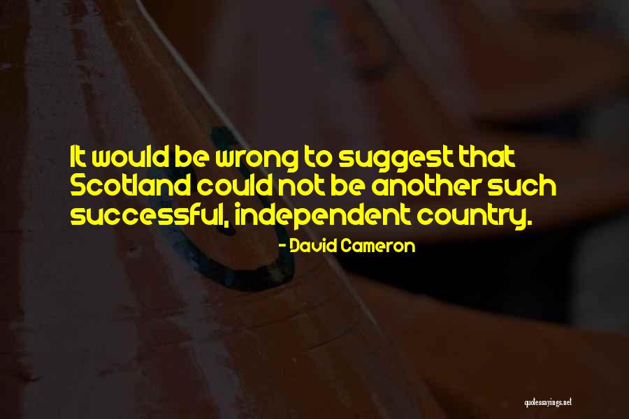 Independent Country Quotes By David Cameron