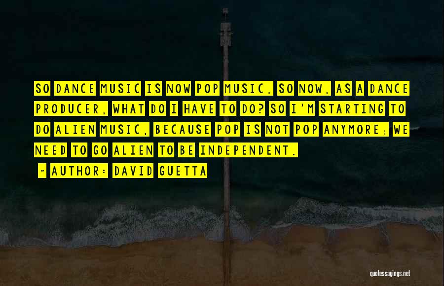 Independent Music Quotes By David Guetta