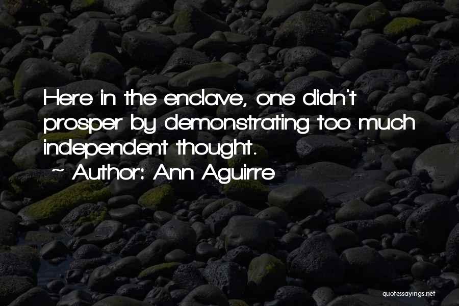 Independent Thought Quotes By Ann Aguirre