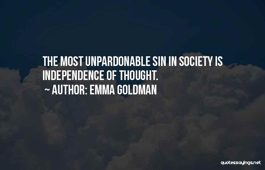 Independent Thought Quotes By Emma Goldman