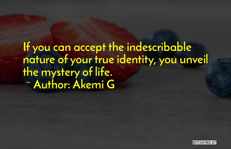Indescribable Life Quotes By Akemi G