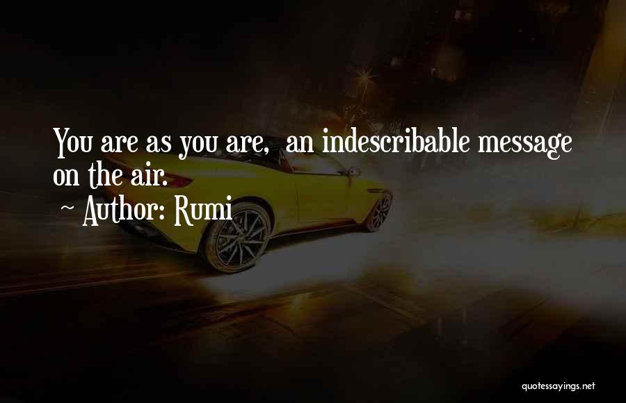 Indescribable Quotes By Rumi