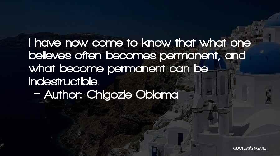 Indestructible Quotes By Chigozie Obioma