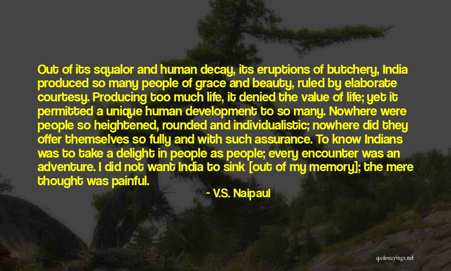 India Development Quotes By V.S. Naipaul