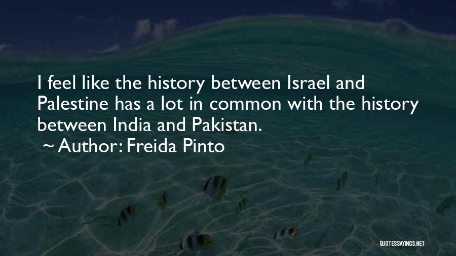 India Pakistan Quotes By Freida Pinto