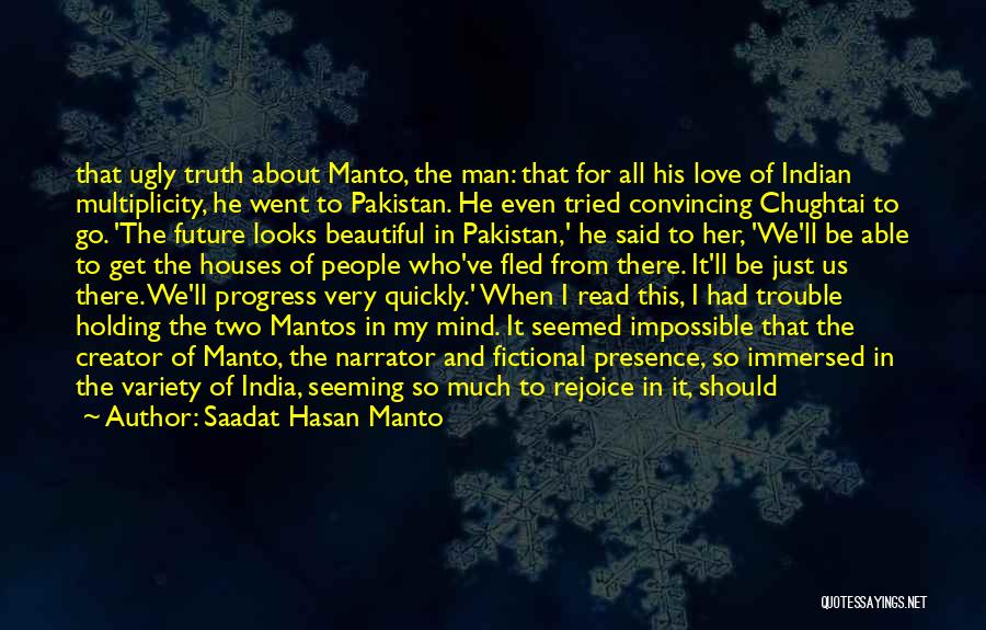 India Pakistan Quotes By Saadat Hasan Manto