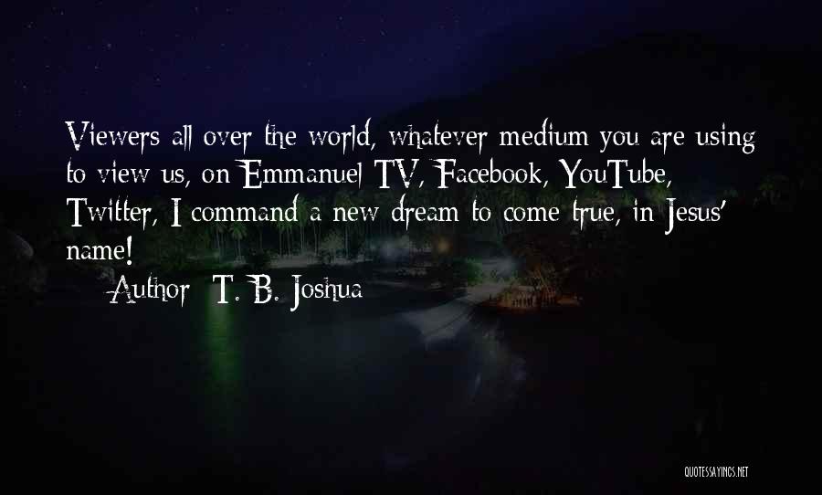 Indian Adr Live Quotes By T. B. Joshua