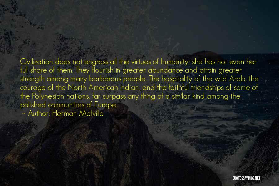 Indian American Quotes By Herman Melville