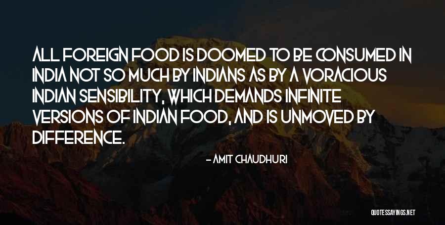 Indian Food Quotes By Amit Chaudhuri