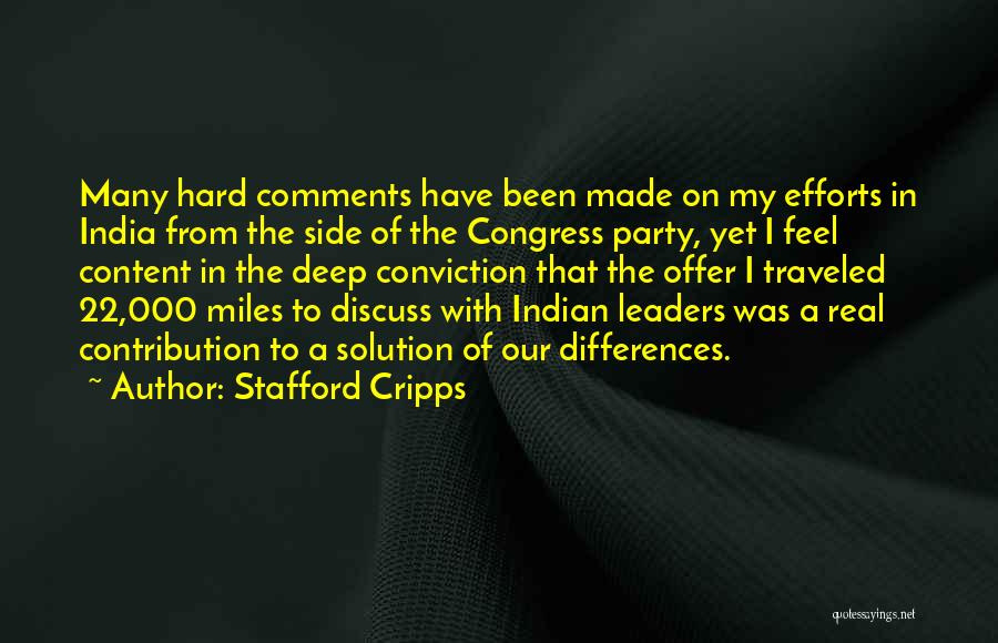 Indian Leaders Quotes By Stafford Cripps