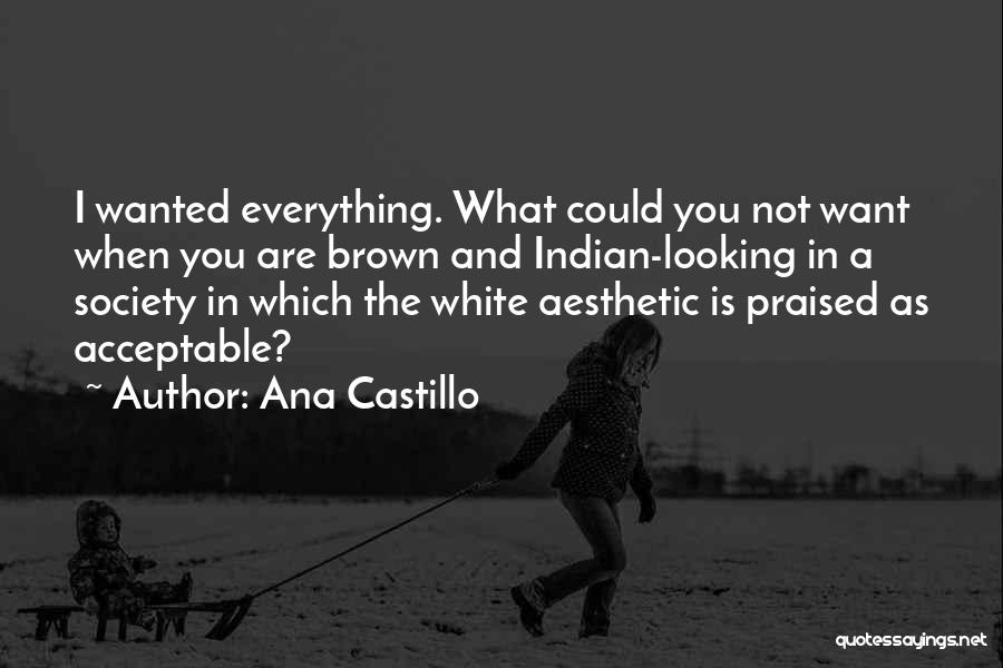 Indian Society Quotes By Ana Castillo