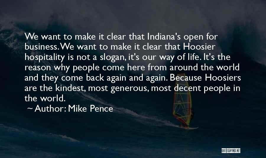 Indiana Hoosiers Quotes By Mike Pence