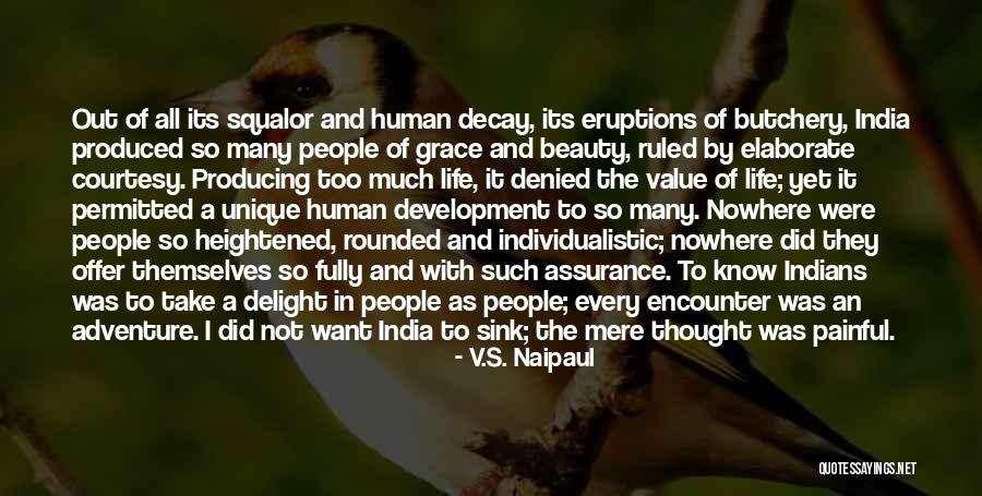 India's Beauty Quotes By V.S. Naipaul