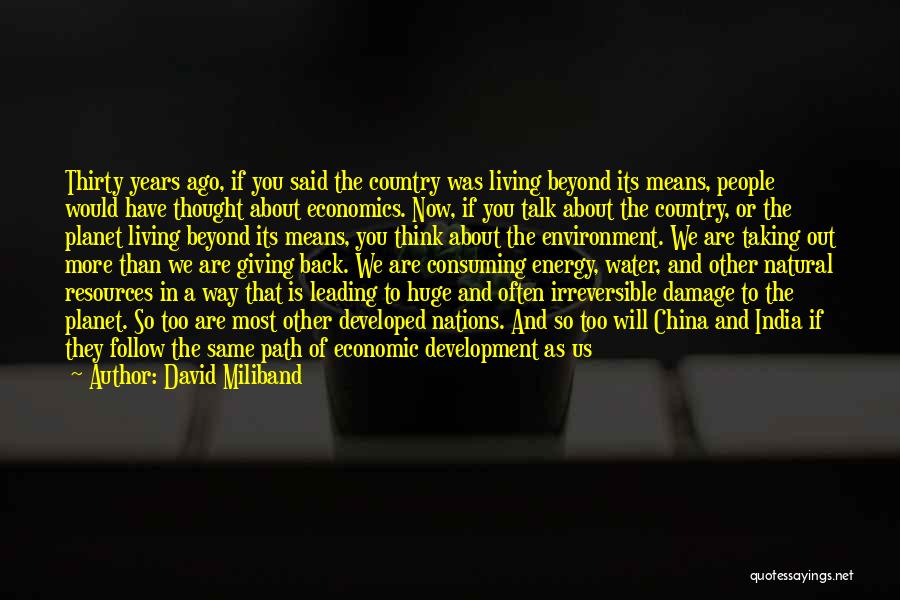 India's Development Quotes By David Miliband