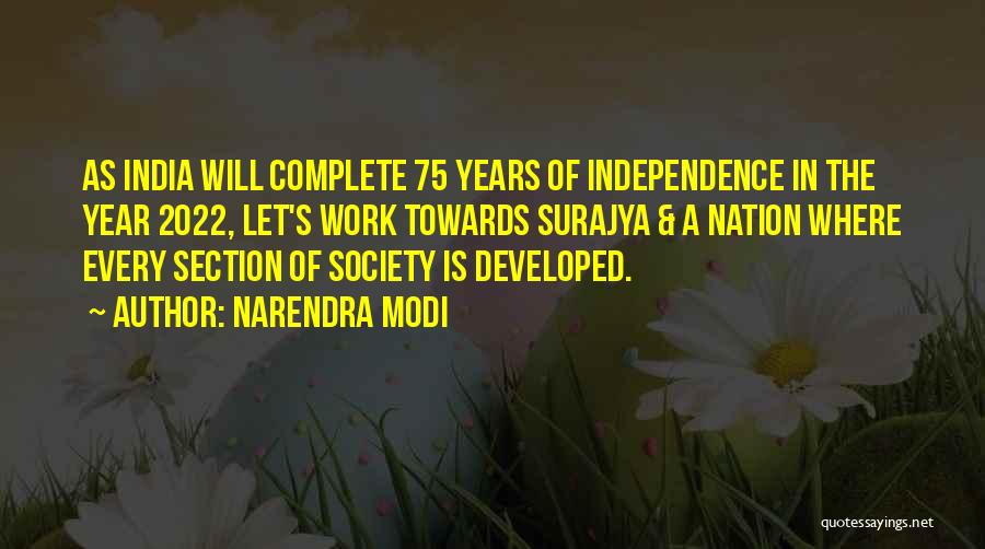 India's Independence Quotes By Narendra Modi