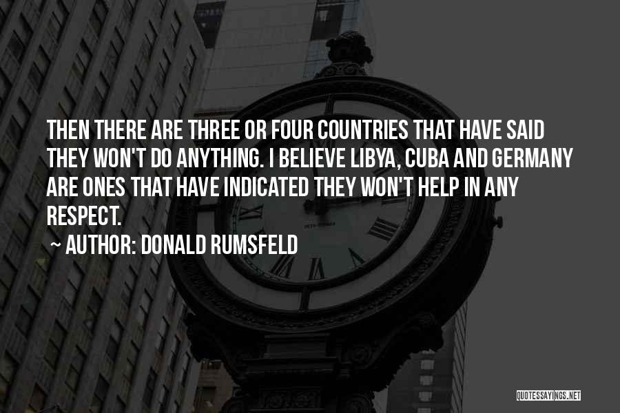 Indicated Quotes By Donald Rumsfeld