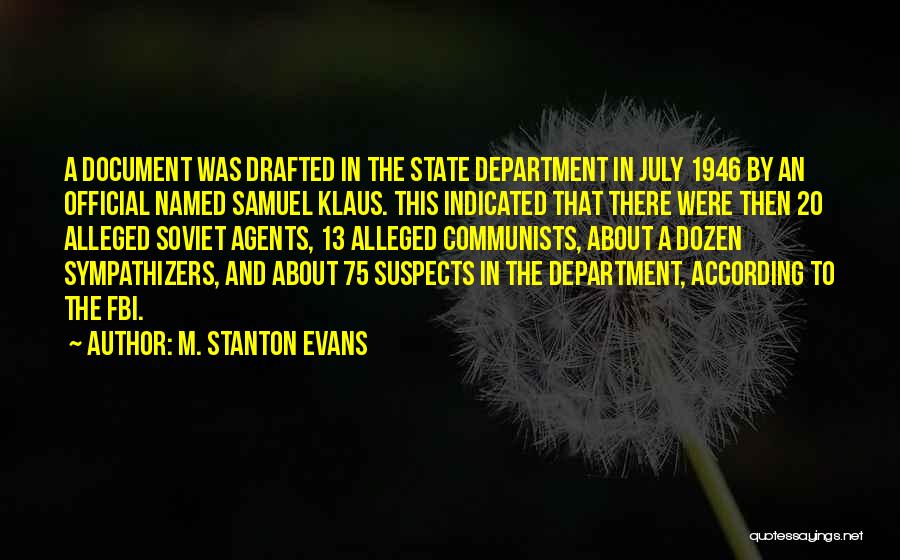 Indicated Quotes By M. Stanton Evans