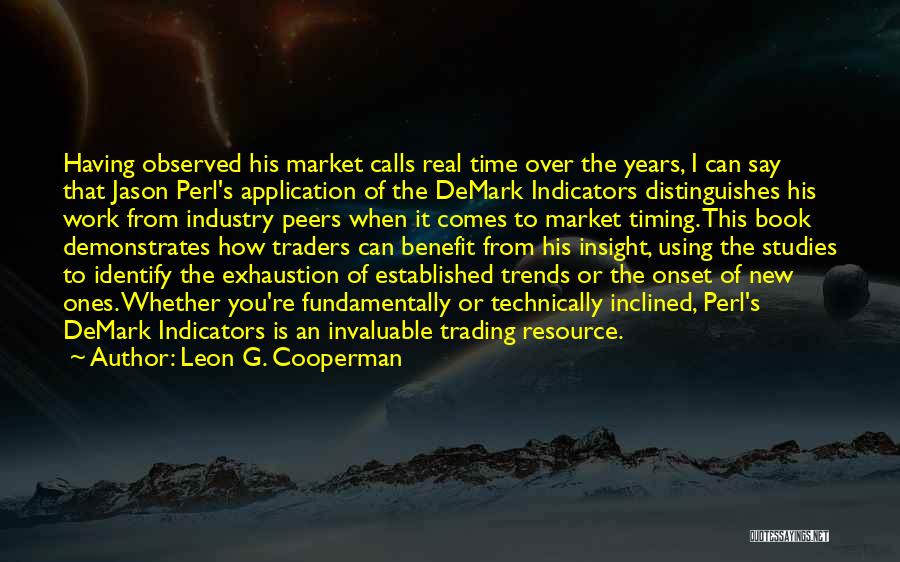 Indicators Quotes By Leon G. Cooperman