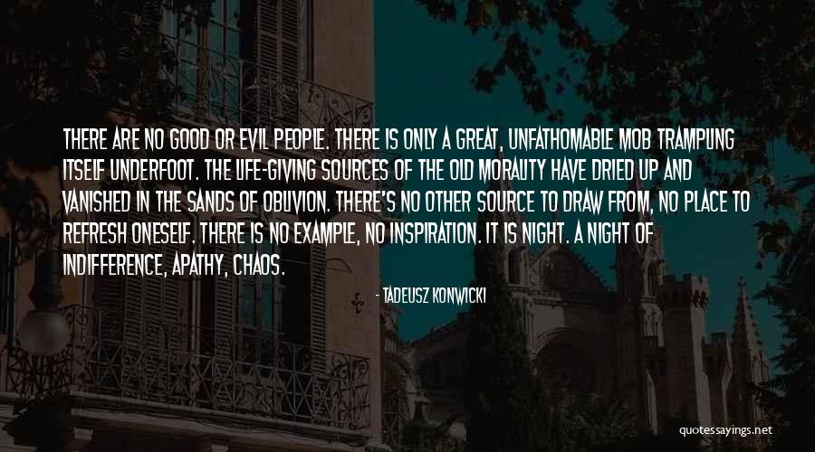 Indifference To Evil Quotes By Tadeusz Konwicki Indifference To Evil Quotes By Tadeusz Konwicki