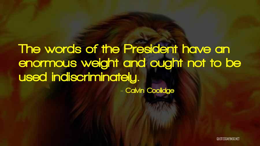 Indiscriminately Quotes By Calvin Coolidge