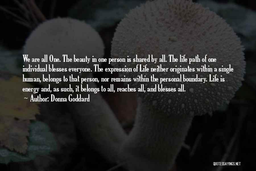 Individual Beauty Quotes By Donna Goddard