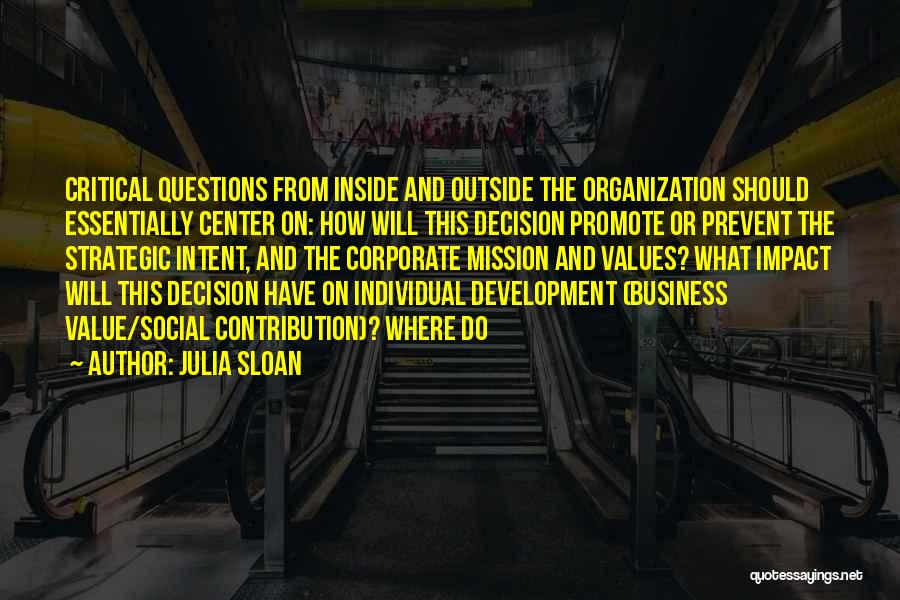 Individual Contribution Quotes By Julia Sloan