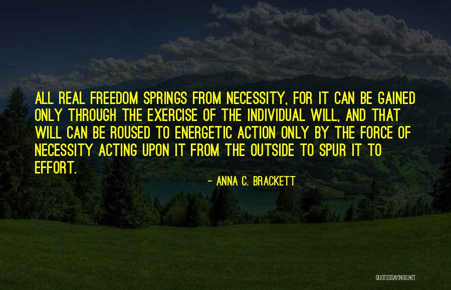 Individual Effort Quotes By Anna C. Brackett Individual Effort Quotes By Anna C. Brackett