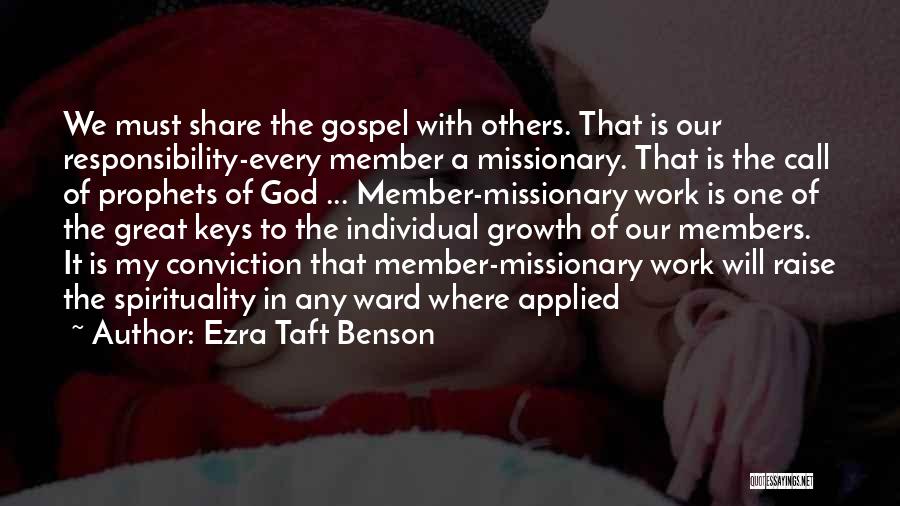 Individual Growth Quotes By Ezra Taft Benson