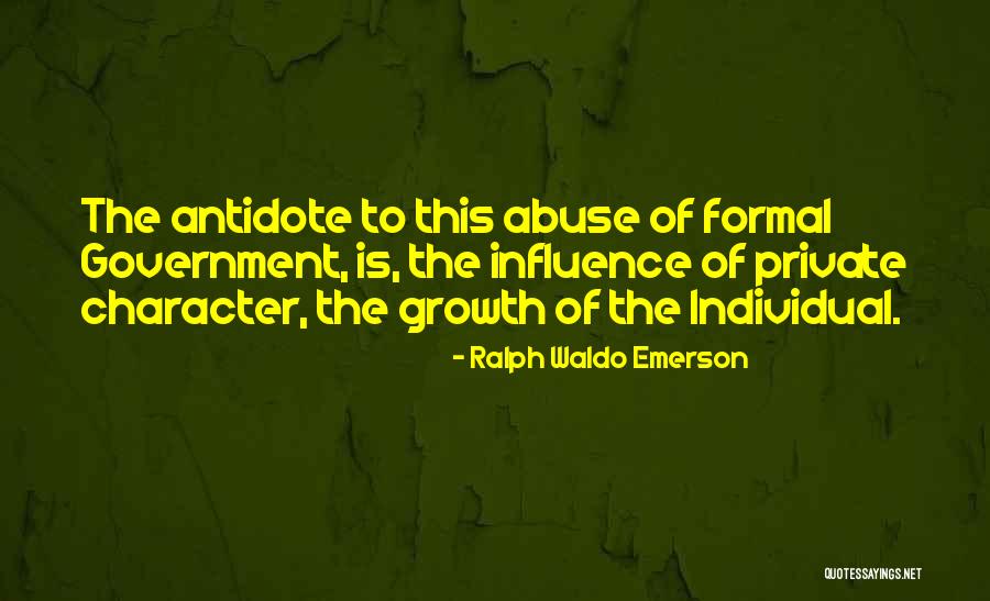 Individual Growth Quotes By Ralph Waldo Emerson