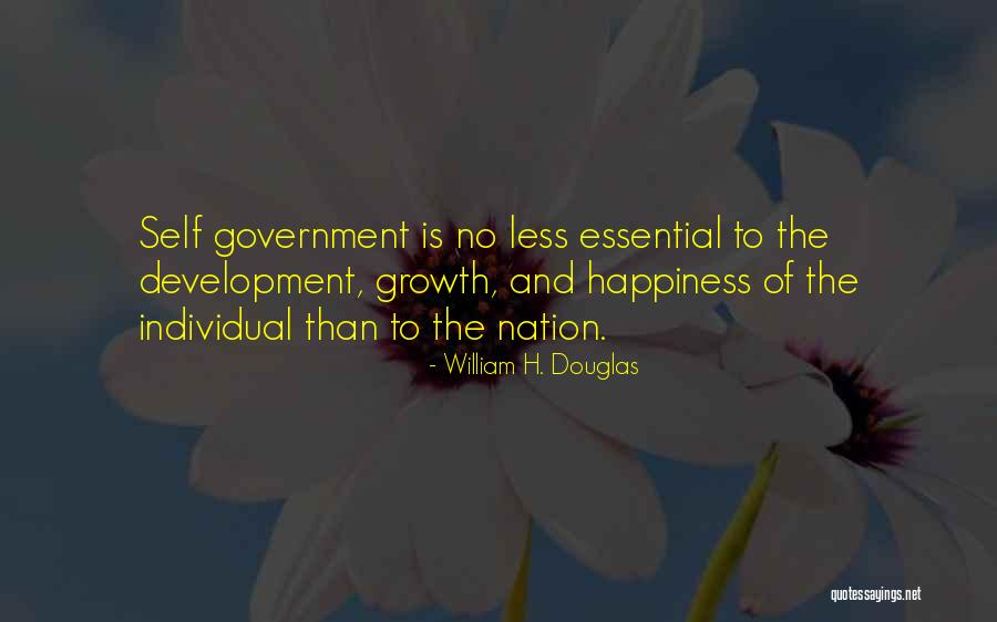 Individual Growth Quotes By William H. Douglas