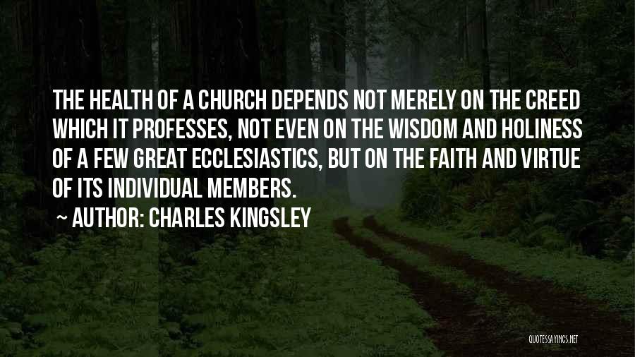 Individual Health Quotes By Charles Kingsley